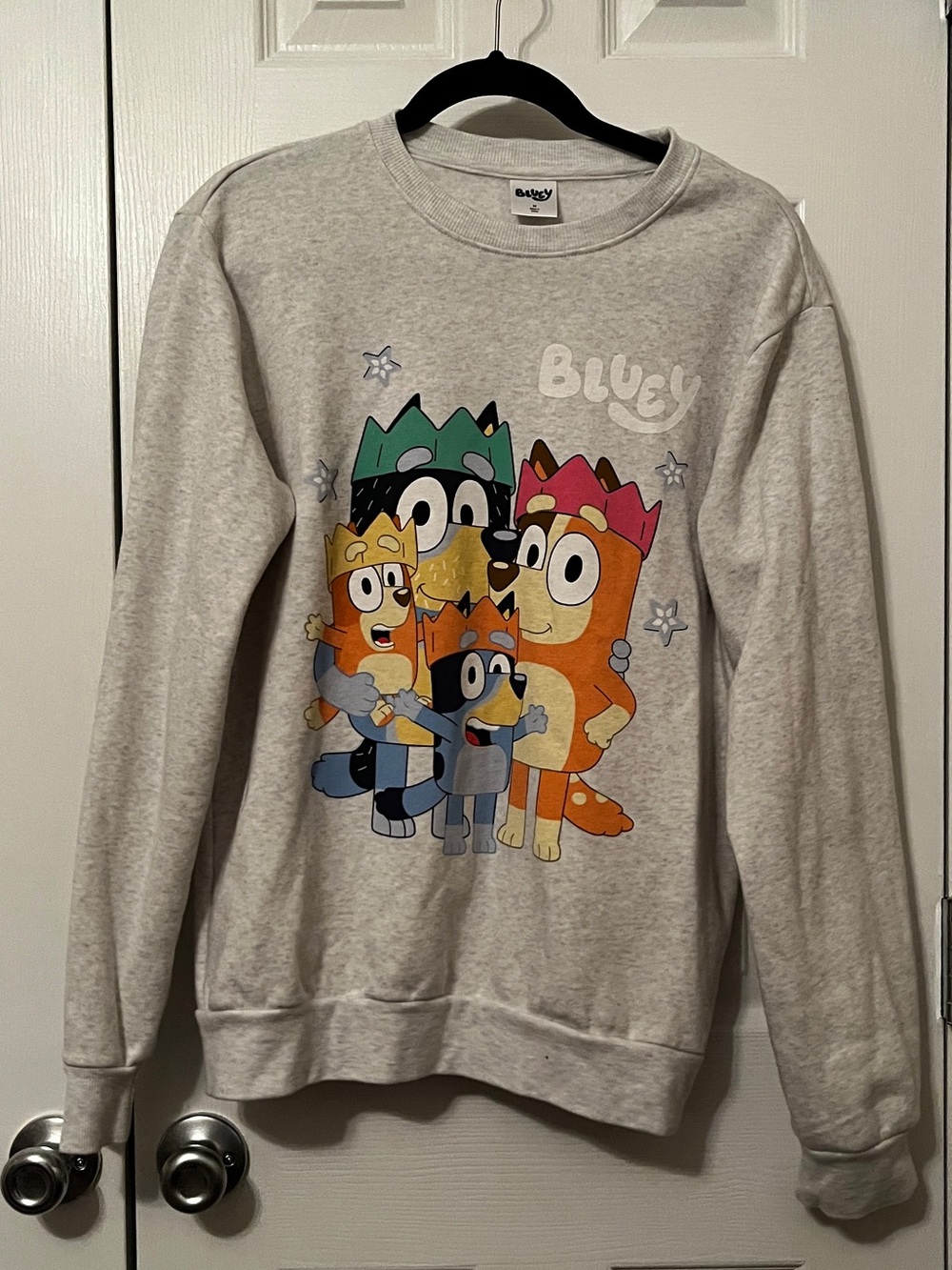 Bluey Grey Crewneck Sweatshirt
